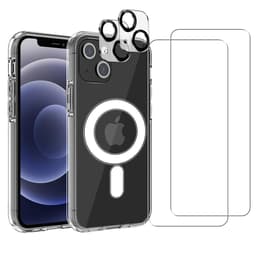 Skal iPhone 13 och 2 st skärmskydd - TPU - Genomskinlig