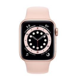 Apple Watch (Series 6) 2020 GPS + Mobilnät 40 - Aluminium Guld - Sportband Rosa