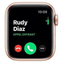 Apple Watch Series 5 (2019) GPS 40 mm - Aluminium Guld - Sportband Vit