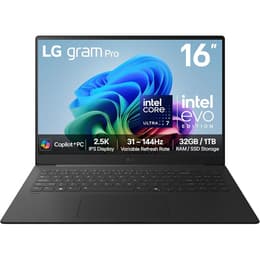 LG Gram Pro 16Z90TS 16-tum (2025) - Core Ultra 7 258V - 32GB - SSD 1 TB QWERTY - Engelsk