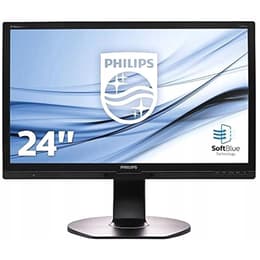 24-tum Philips 241P6E 1920 x 1080 LED Monitor Svart