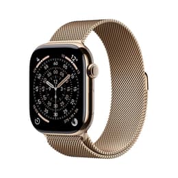 Apple Watch Series 11 (2025) GPS 42 mm - Aluminium roséguld - Milanese loop Guld