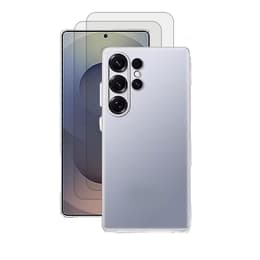 Skal Galaxy S25 Ultra och 2 st skärmskydd - TPU - Genomskinlig