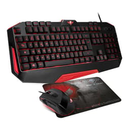 Spirit Of Gamer Keyboard AZERTY Fransk Bakgrundsbelyst tangentbord PRO-MK3