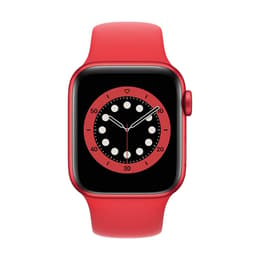 Apple Watch (Series 6) 2020 GPS 40 - Aluminium Röd - Sportband Röd