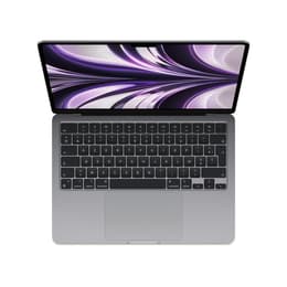 MacBook Air 13" (2022) - Apple M2 med 8-kärnig CPU och 8-kärnig grafikprocessor - 8GB RAM - SSD 256GB - AZERTY - Fransk