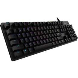 Logitech Keyboard AZERTY Fransk Bakgrundsbelyst tangentbord G512 Carbone