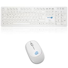 Simpletek Keyboard QWERTZ Tysk Wireless M&K TEDESCA Kit Mouse and Keyboard