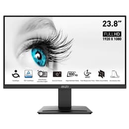 23.8-tum MSI PRO MP2412 1920 x 1080 LED Monitor Svart