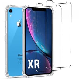 Skal iPhone XR och 2 st skärmskydd - TPU - Genomskinlig