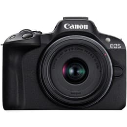 DSLR EOS R50 - Svart + Canon RF-S 18-45mm f/4.5-6.3 IS STM f/4.5-6.3