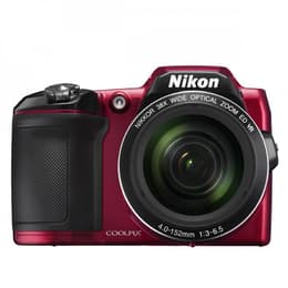 Bro Coolpix L840 - Röd + Nikon Nikkor Wide Optical Zoom ED VR f/3-6.5