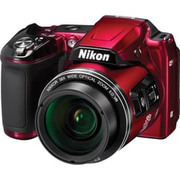 Bro Coolpix L840 - Röd + Nikon Nikkor Wide Optical Zoom ED VR f/3-6.5