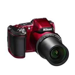 Bro Coolpix L840 - Röd + Nikon Nikkor Wide Optical Zoom ED VR f/3-6.5