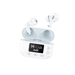 Djix M-Usik Earbud Bluetooth Hörlurar - Vit