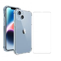 Skal iPhone 14 Plus och skyddsskärm - TPU - Genomskinlig