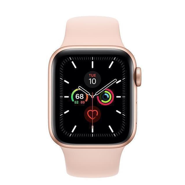 Apple Watch (Series 5) September 2019 40 - Aluminium Guld - Sport-loop Rosa