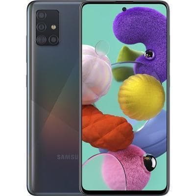 Galaxy A51 64 GB Dubbelt SIM-Kort - Svart - Olåst