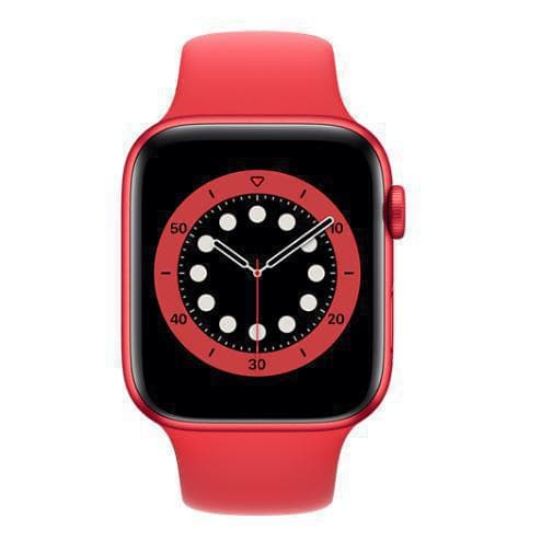 Apple Watch (Series 6) September 2020 44 - Aluminium Röd - Sport-loop Röd