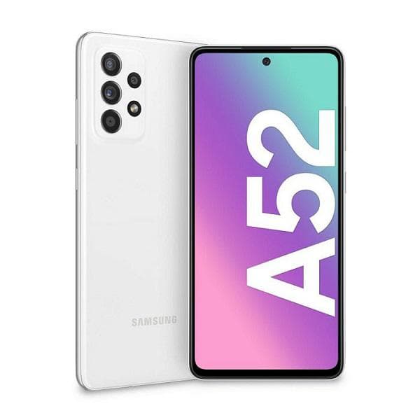 Galaxy A52 128 GB Dubbelt SIM-Kort - Vit - Olåst