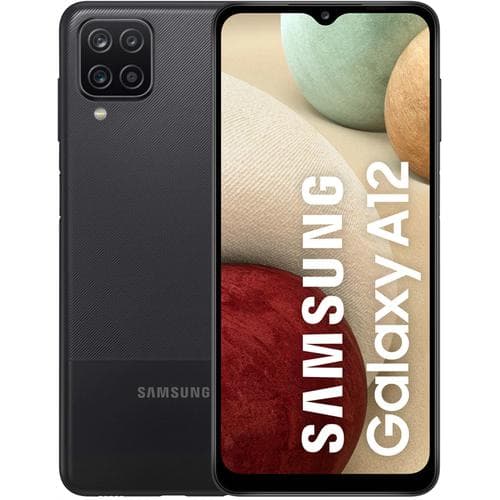 Galaxy A12 32 GB Dubbelt SIM-Kort - Svart - Olåst